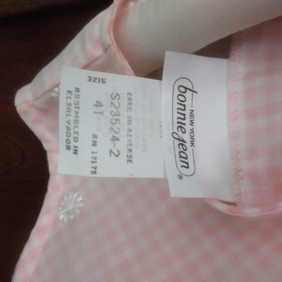 Sweet Pink Dress with Flowers and Ribbon - Picture 3 of 7